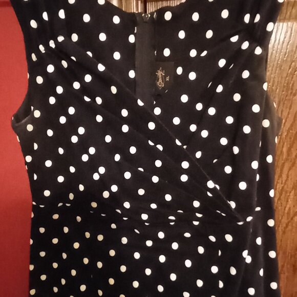 Stop Staring Polka Dot Wiggle Dress - Picture 3 of 4